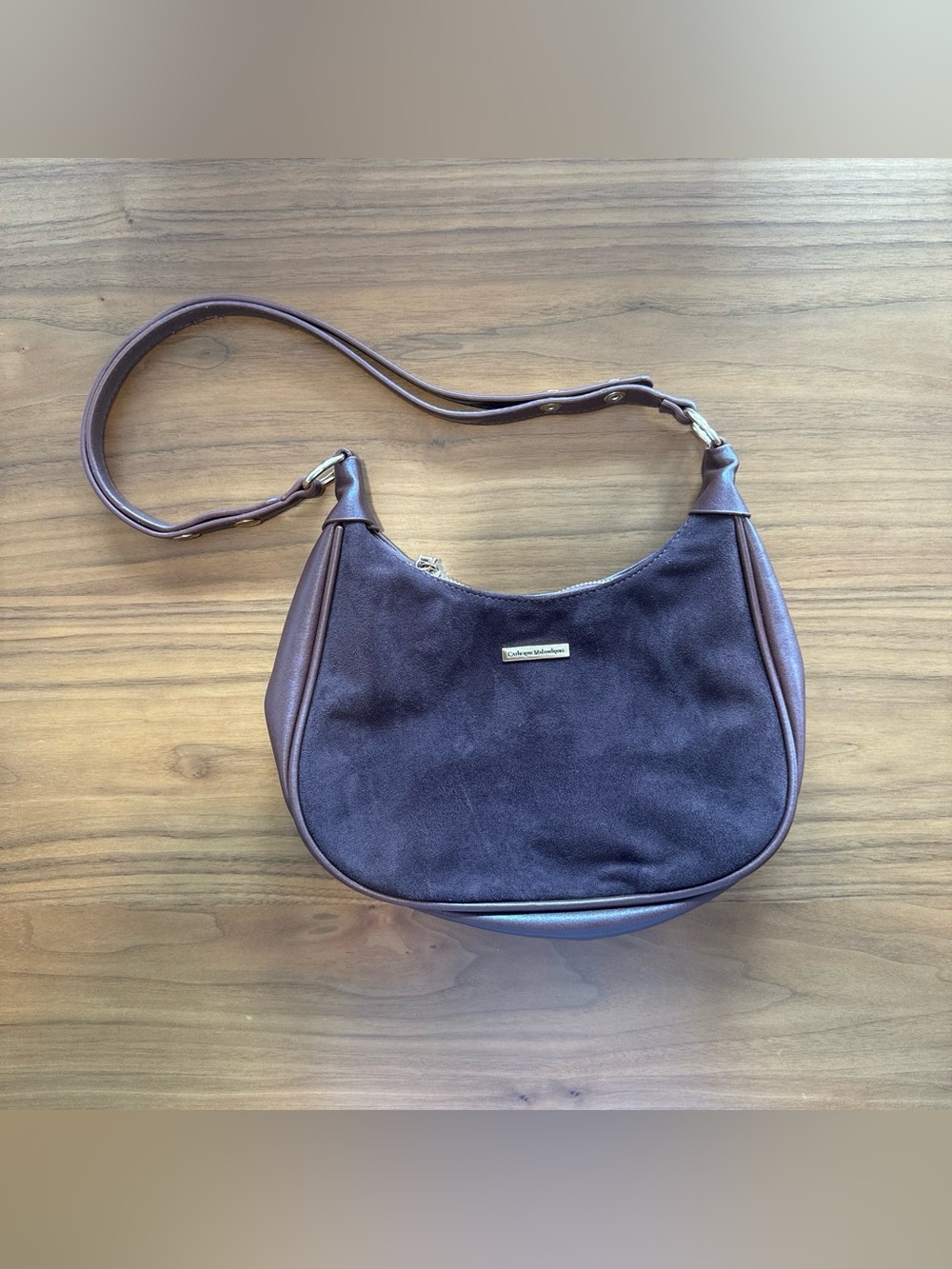 Catherine Malandrino Brown Suede Shoulder Bag